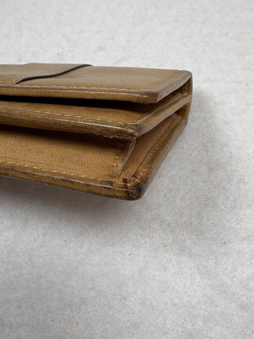 Vintage Coach Tan Leather Keyring Wallet Foldover Preppy Quiet Luxury Heritage - Picture 7 of 11